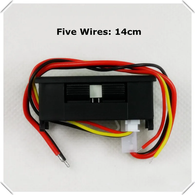 RD двойной светодиодный дисплей 4 бит постоянного тока 0-100 в/1A/3A 0,28 Цифровой Амперметр Вольтметр автомобильный измеритель напряжения тока 5 проводов [4 шт./лот]