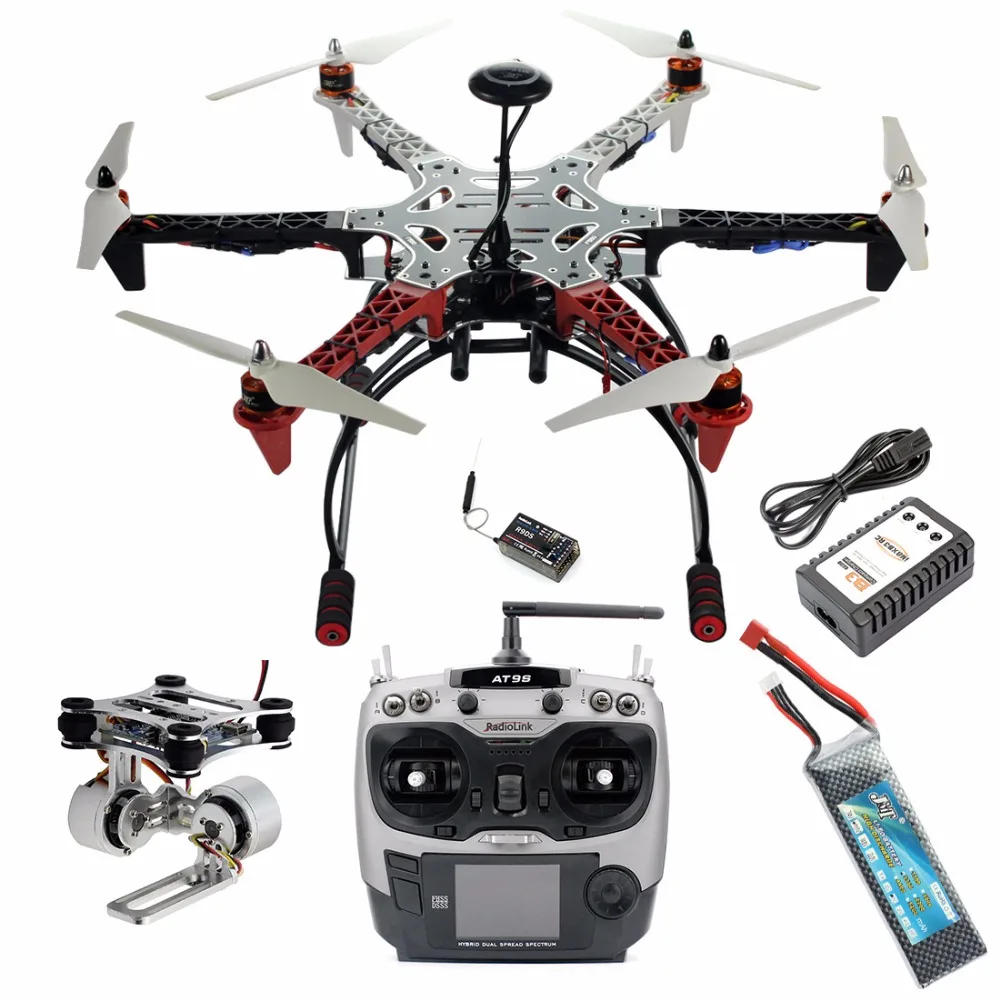 Собранный F550 6 Aixs DIY ARF Полный комплект с APM 2 8 Полетным контроллером GPS компас и