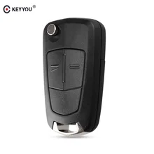 KEYYOU – housse de clé de voiture pliable, étui à rabat pour Vauxhall Opel Astra H Corsa D Vectra C Zafira Astra Vectra Signum