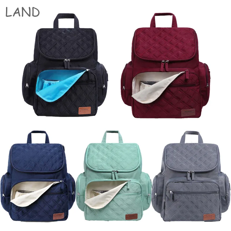 LAND LANDUO Многофункциональный рюкзак из узорчатой ткани Mamy Bag bebek bakim cantalari sac maternit