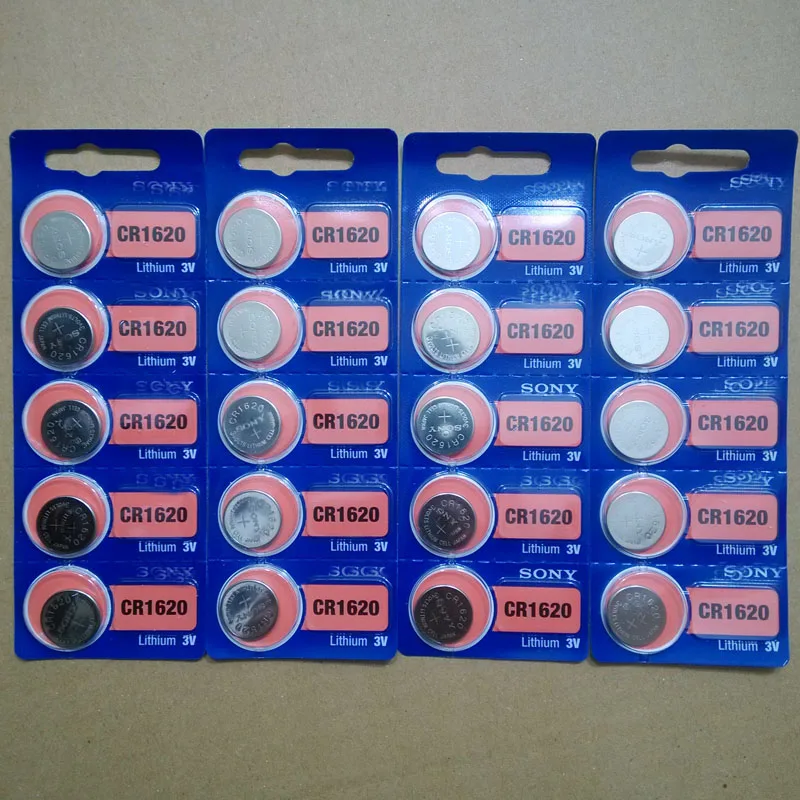 20XLVNINA CR1620 3v Lithium Battery button for sony CR1620 new Remote