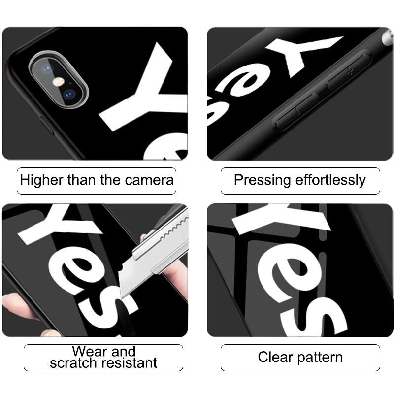Модный роскошный спортивный брендовый чехол из закаленного стекла для IPhone 11 Pro Max