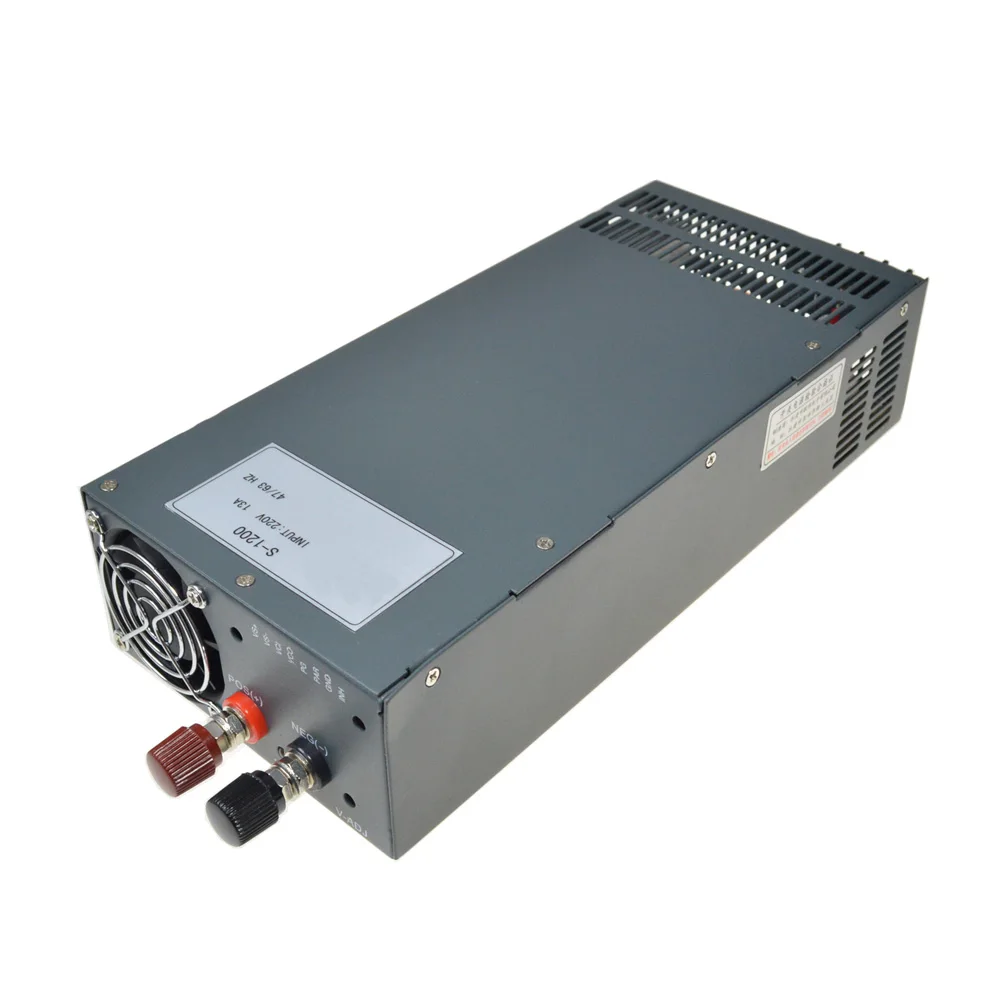 

LED Driver Input 110VAC to DC 1200W 12V(0-13.2V) 100A adjustable output Switching power supply Transformer for LED Strip light