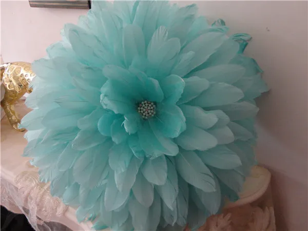 Muzzi  Feather Around Cushion Pillow Cushion With Filling Diamond Button  Seat Bed Home  Decorative Nice! 5