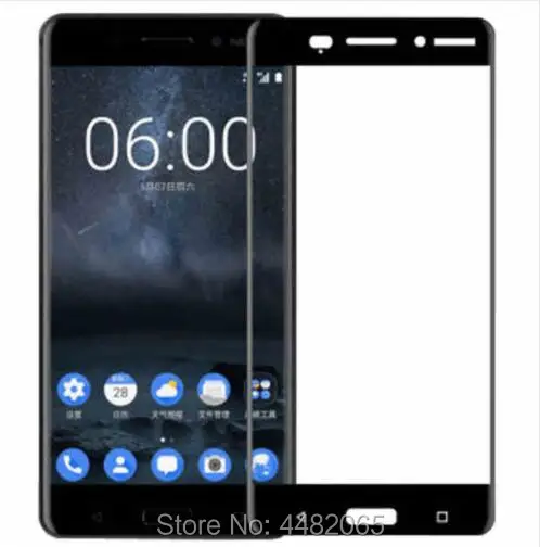For Nokia 6 Tempered Glass 3D Original 9H Full Cover Protective Screen Protector Film For Nokia