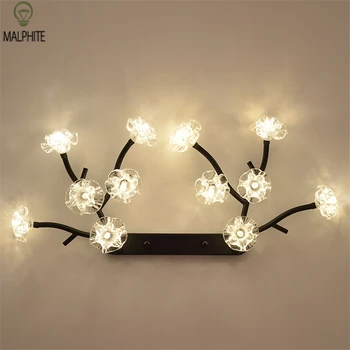 

Nordic living room wall lamp post Modern minimalist creative personality Branch restaurant kitchen bedroom wall lamp