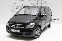 Black High Value 1/18 VIANO 639 2012 MPV Van Diecast Model Car Luxury Gifts Rare Miniature Automobile