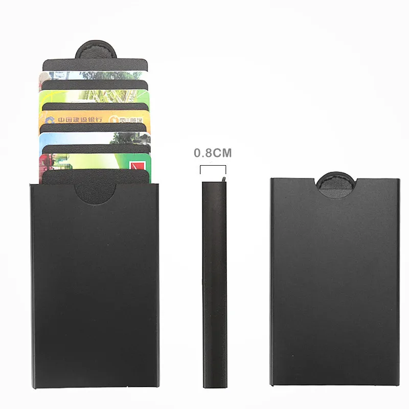 QOONG 2018 Новый RFID Блокировка для мужчин женщин женские кошельки ID Card Case