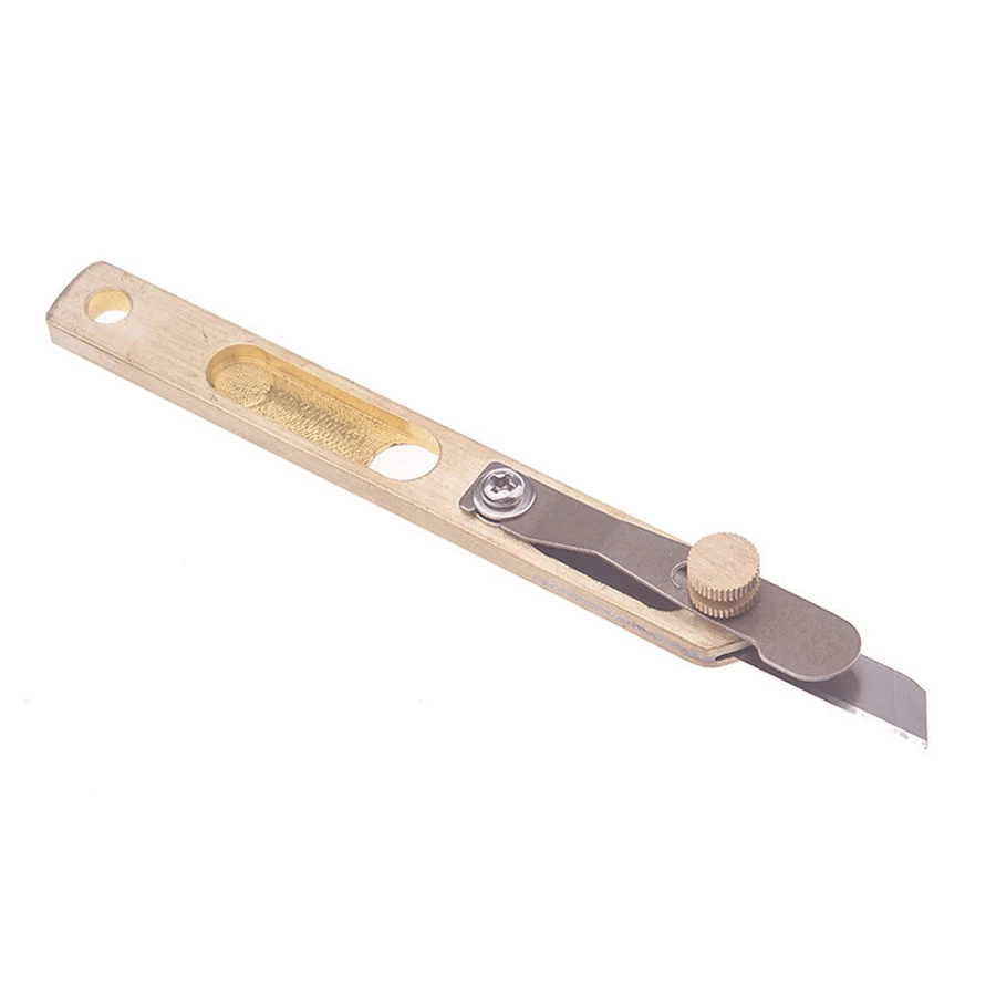 

Copper Trimming Knife DIY Leather Craft Tools Incision Cutter Copper Trimming Knife with Blade Leather Herramientas Para Cuero