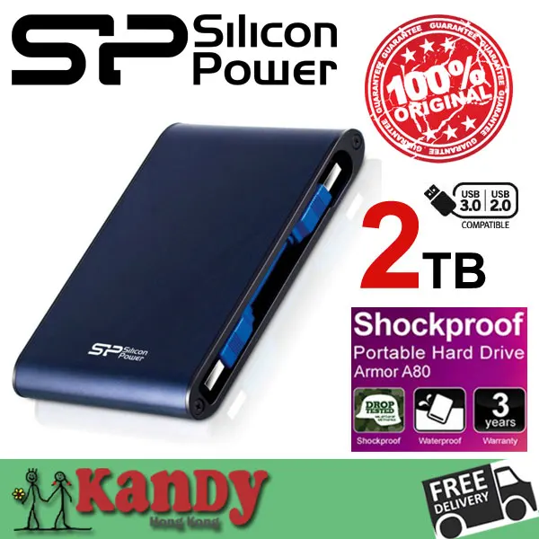 Silicon Power USB 3.0 external hard drive hdd 2tb disco duro externo 2to hd disque dur externe harde schijf harici portable hdd