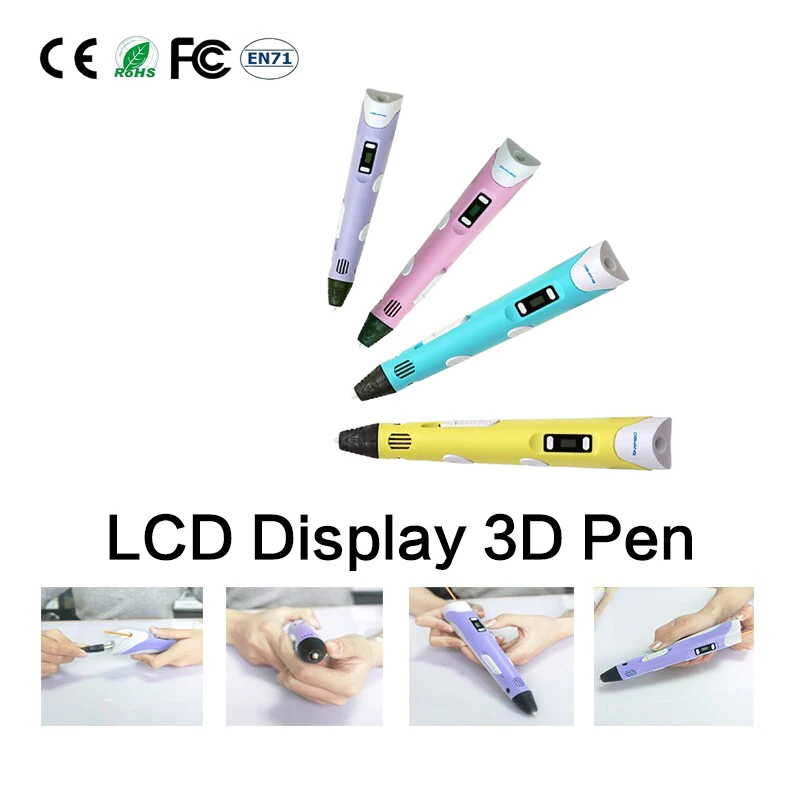 

DEWANG 3D Pen V2 New Updated Model 3D Printing Pen 3D Drawing Pen with LED Screen Different Colors Free Shipping