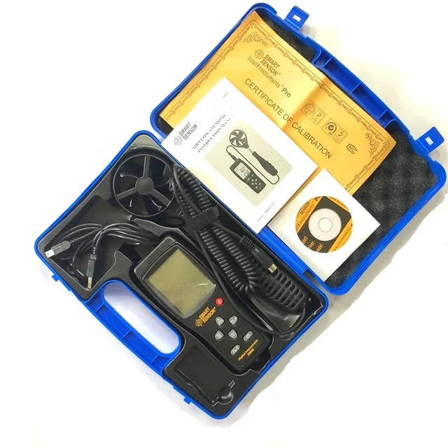 Smart Sensor Portable As856 Digital Air-flow Anemometer Wind Speed Meter Range 0.3-45m/s - Speed Measuring Instruments - AliExpress