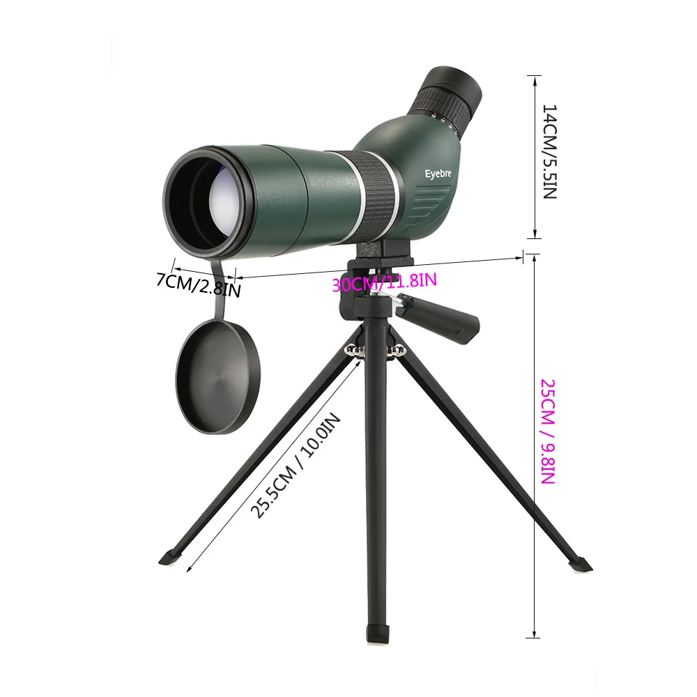 Охотничий телескоп Eyebre 20 60x60 прямой/угловой точечный труба со штативом