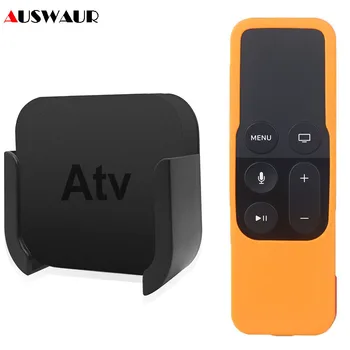 

Silicone Protective Case Skin for Apple TV 4K 4th 5th Gen Media Player Remote Controller Wall Mount Bracket Stand Cradle Holder
