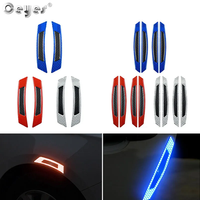 

Ceyes Reflective Stickers Warning Safety Mark Anti-collision Auto Side Anti-scratch Strip Car Sticker Protection Cars Styling