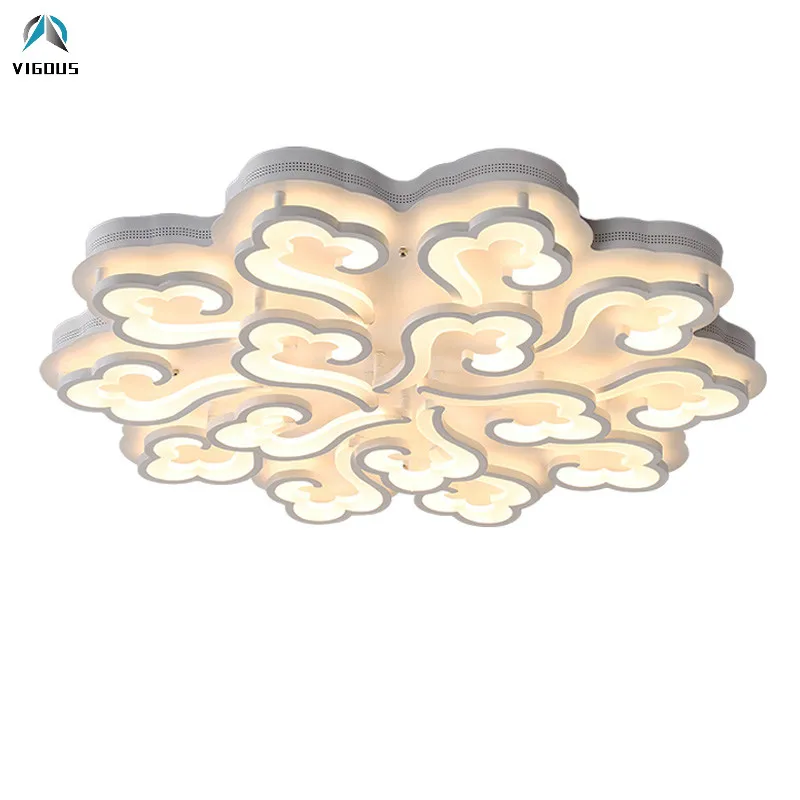 

Modern Lustre Remote Control Dimmable Led Ceiling Lamp Cloud Metal Mounted Ceiling Light for Living Room Luminarias Lamparas