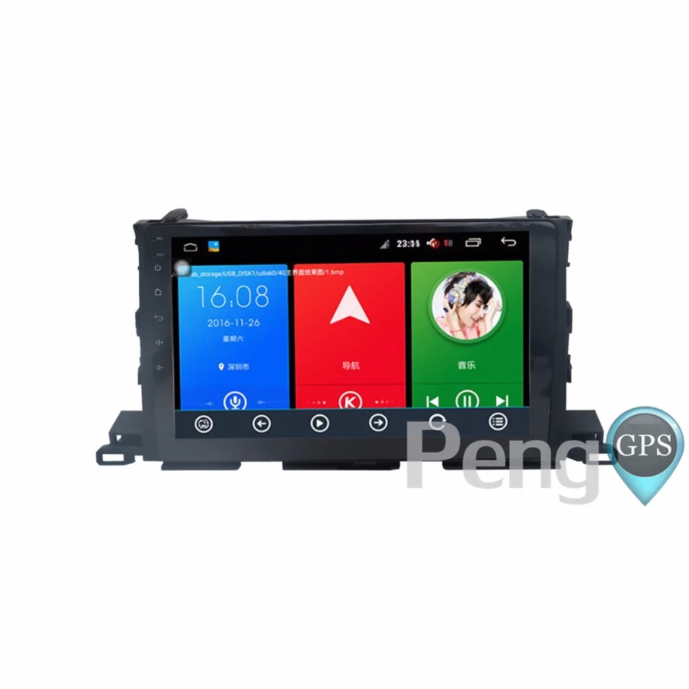 Flash Deal 2 Din Quad 10.2 inch Core Android 6.0 Car GPS DVD Player Radio for Toyota Highlander 2015 2016 2017 GPS Navigation WIFI Headunit 2