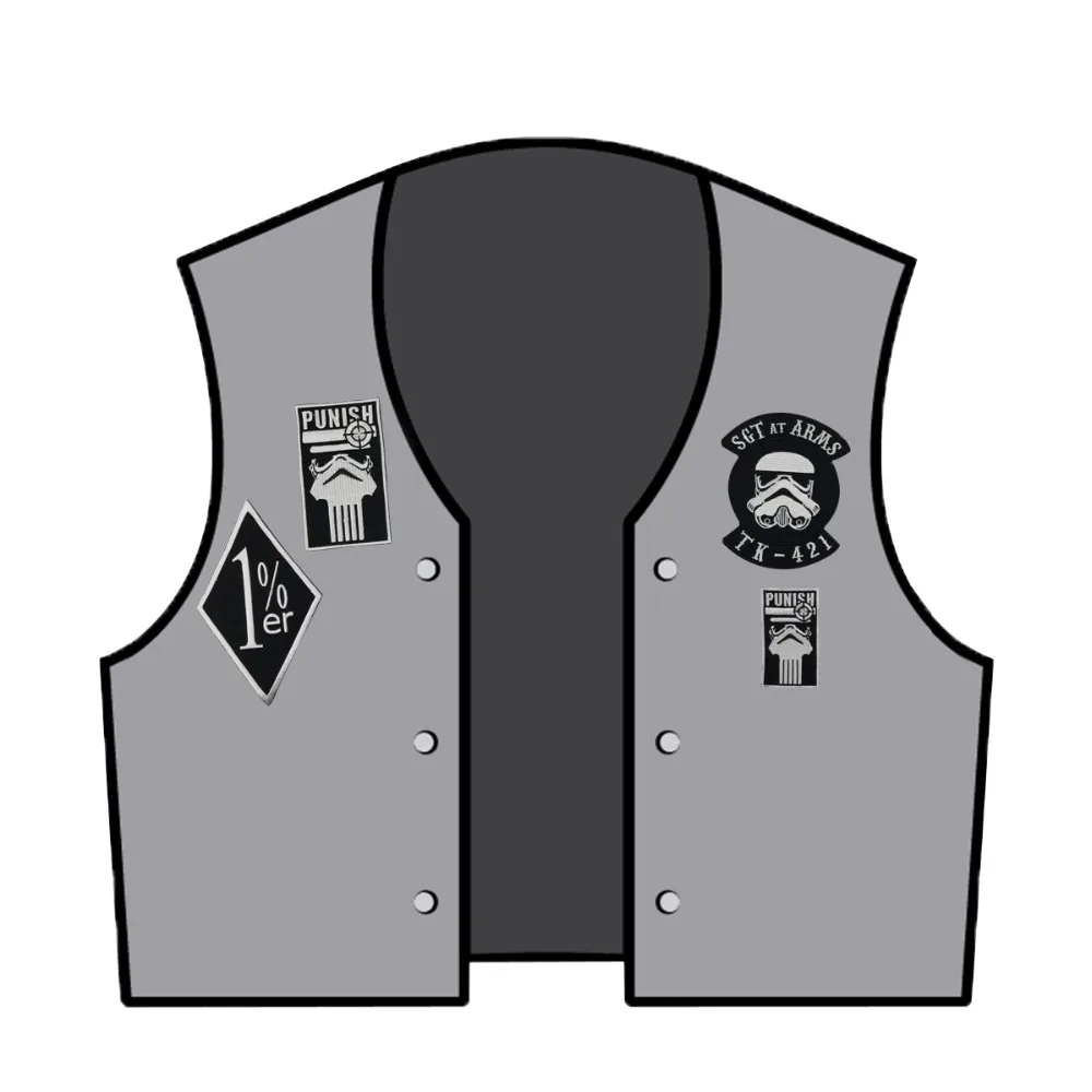 Сыновья Анакин Штурмовик Звездные войны железная вышивка нашивка шитье на мотоциклетную куртку нашивки для одежды DIY дизайн