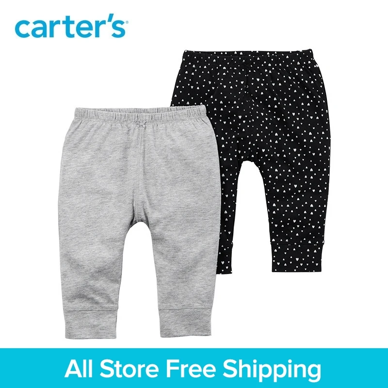 Carter's 2 Pack baby children kids clothing Girl Spring Summer Allover polka dots Babysoft Pants