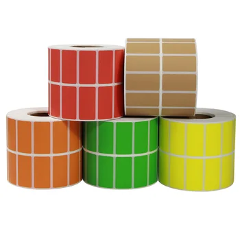 

Color coated paper 40*20mm*4000pc printable barcode paper label stickers in roll