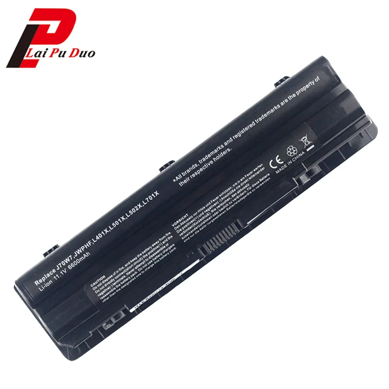 Аккумулятор для ноутбука Dell XPS 14 15 17 L401X L501X L502X L701X L702X серии 08PGNG 0J70W7 P11F P12G R4CN5 6600 мАч 9