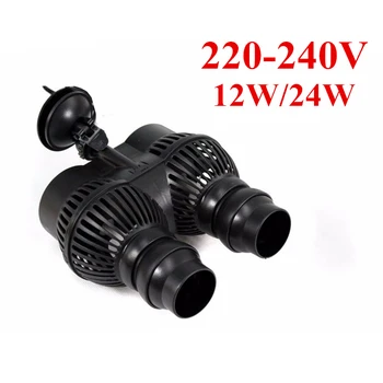 

Aquarium Wavemaker Double Power Head Water Circulation Pump With Suction Cup Adjustable Direction Making Water Current 12/24W