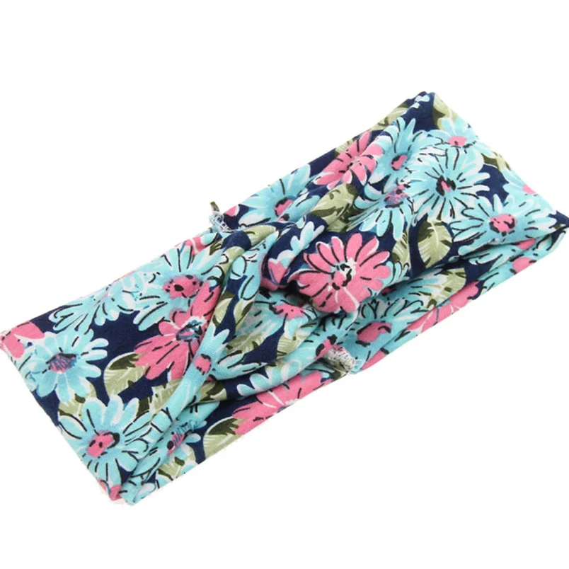 Fashion Ladies Twist Knot Pattern Headband Elastic Head Wrap Turban Hair Band Flower Accessories Hair Band Free Shipping F#K28 (17)