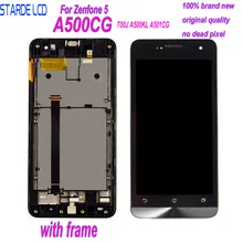 Écran tactile LCD avec châssis, 5.0 pouces, pour ASUS Zenfone 5 T00J A500KL A500CG A501CG T00P=