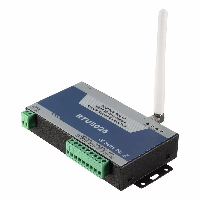 GSM Gate Opener GPRS 3G Door Opener(RTU5025) Remote Access Control Unit 999 users open Gate/Barrier/Shutter/Garage Door