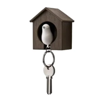

AUTO Lover Sparrow Key Ring Birdhouse Keychain Gadget Home Bird Nest Wall Hook