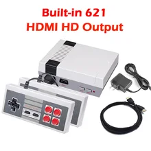 Встроенный 621 игр детство ретро мини классический HDMI выход 8 бит видео игровая консоль ТВ HD портативный игровой плеер двойной геймпад