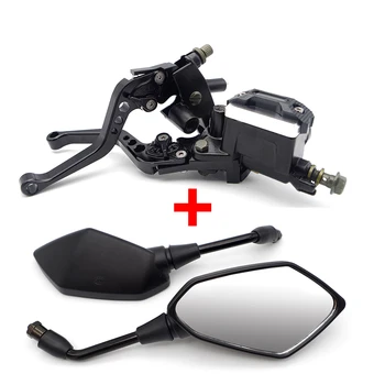 

Moto Hydraulic Clutch Brake Lever Master Cylinder mirror For yamaha fz8 kawasaki vulcan s 650 f800r sv 650 levier de frein et