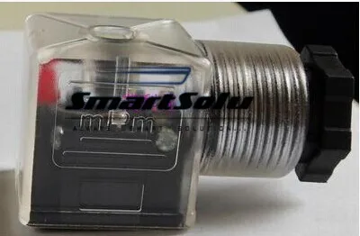 

Free Shipping 30PCS DIN Connector Box With Screw And Gasket Solenoids Coil Connector DIN43650A Led Indicator