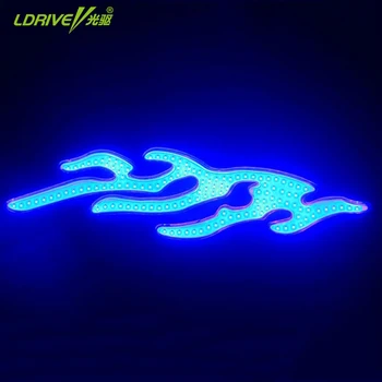 

Flame COB LED Silicon Car Daytime Running Light Wing Fire DRL Waterproof COB LED Red White Color Headlights New Exclusive Design