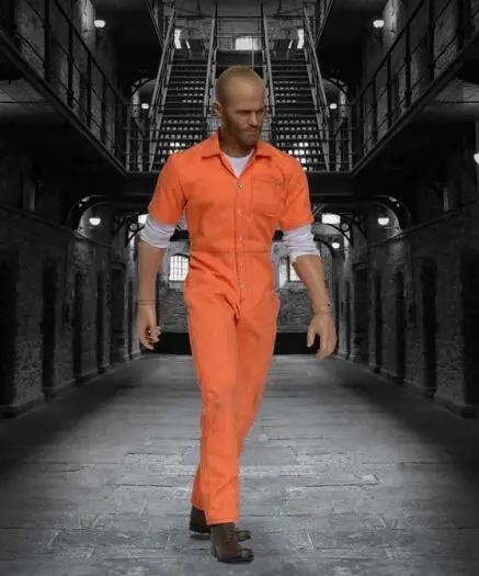 Коллекция 1/6 г.; комплекты одежды для тюрьма WOLFKING Jason Statham - Цвет: WHOLE SET
