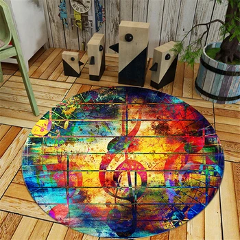 

Splash Painting Indoor Rugs Carpet Kid Play Crawling Carpets Flannnel Floormat Doormat Kids Chair Mat Round Area Rug Living Room