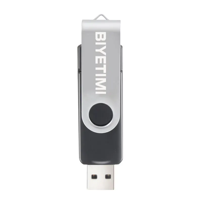 Многофункциональный USB флеш-накопитель Biyetimi, 4 ГБ, 8 ГБ, 16 ГБ, 32 ГБ, 64 ГБ, USB 2,0, карта Micro USB, устройства для хранения - Цвет: Черный