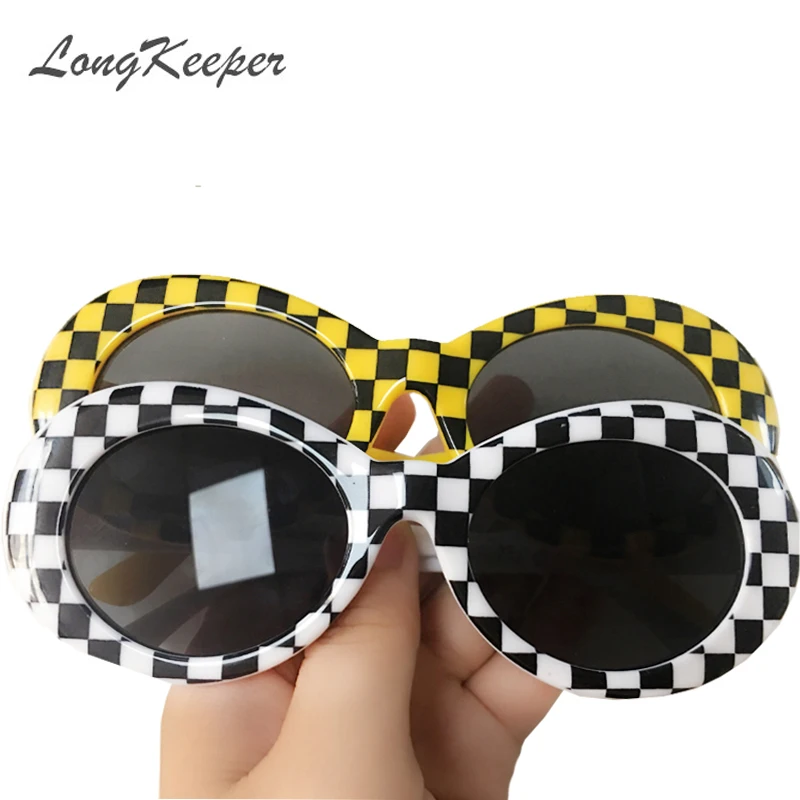 

LongKeeper Retro Sunglasses Men NIRVANA Kurt Cobain Sunglasses Classic Vintage Women Sun Glasses White Frame Eyewear 10pcs/lot
