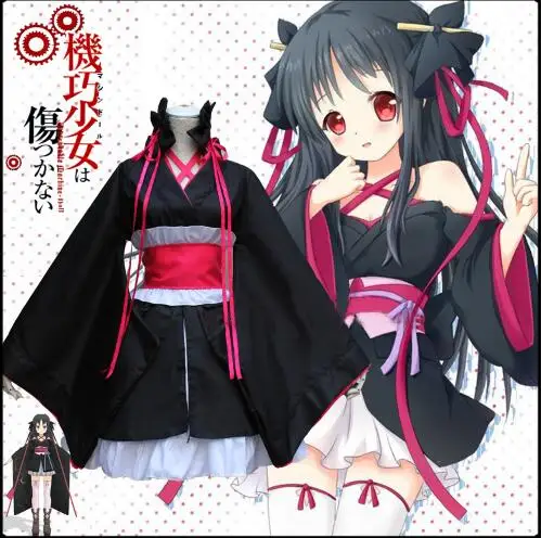 

Japan anime cosplay costume maid lolita fancy dress kimono halloween costumes size M,L