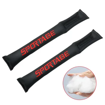 

2PCS Auto Seat Gap Filler Organizer Leak Proof Pad PU Leather Fit For Kia Sportage K2 K3 Sorento Cerato Armrest Soul Picanto