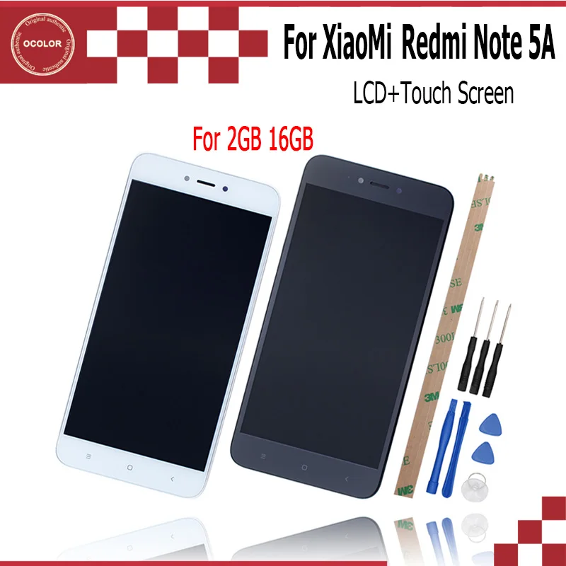 Ocolor для Xiaomi Redmi Note 5A ЖК-дисплей Дисплей и Сенсорный экран + рамка 5.5 ''телефон