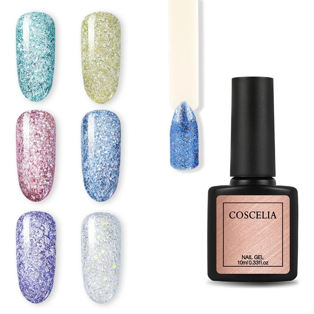 

COSCELIA 10ML Platinum Nail Gel Polish 6 Colors For Choose Gel For Nail Vernis Semi Permanant Uv Primer For Nail Gel Varnishes