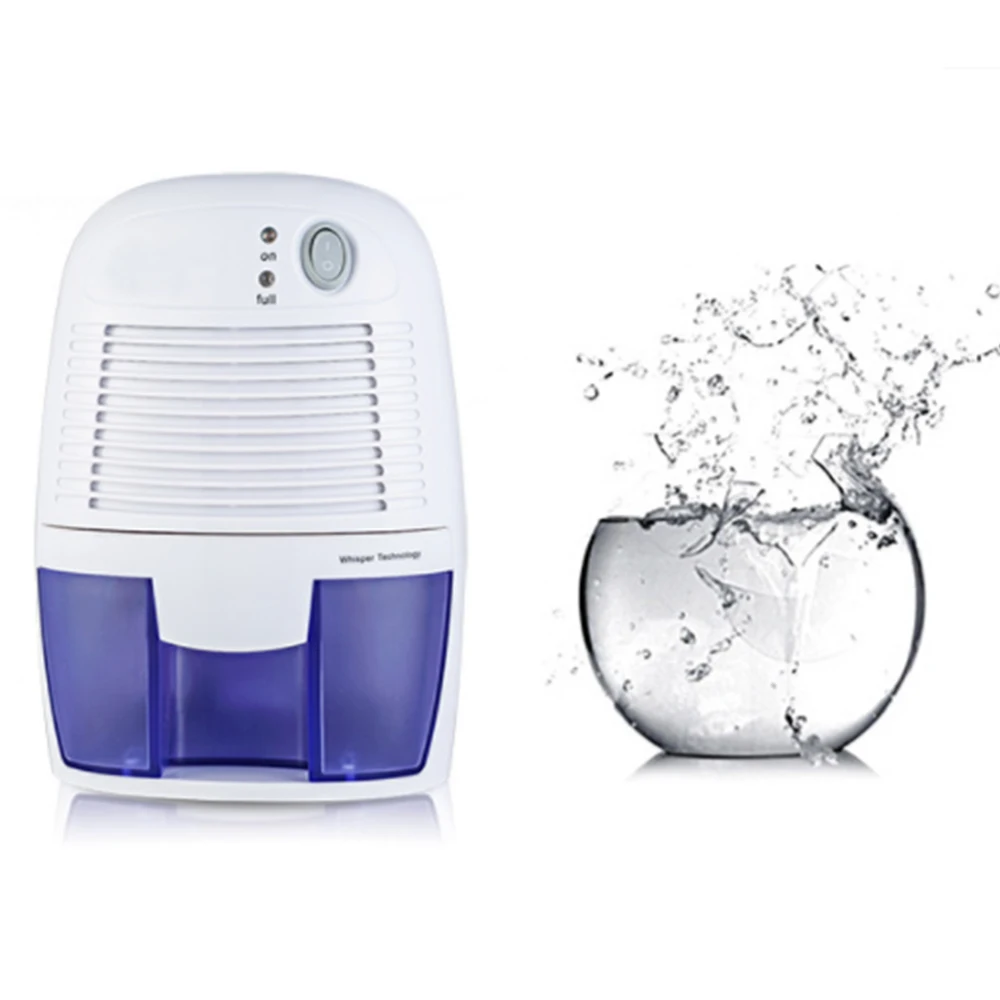 

Mini Dehumidifier Air Dryer Moisture Absorber Electric Cooling Dryer 500ML Low Noise Cabinet Dehumidifier
