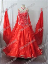 Free Shipping Newest Excellent Purple Ballroom Dance Competition Dress, Tango Dress, Waltz Dance Dress, Ballroom Dancing skirt