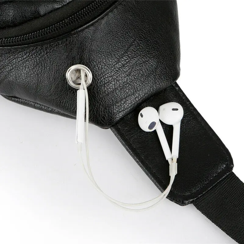 Мужская сумочка, повседневный рюкзак, сумка usb для зарядки, большая емкость, сумка на плечо, кожа