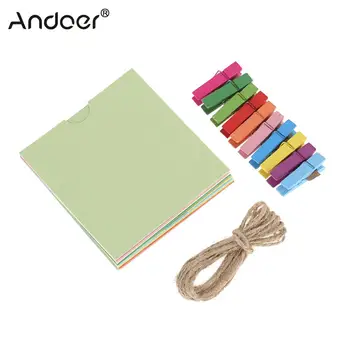 

Andoer 3" Photo Frame Picture Wall Hang Frame Clip Clamp String Rope 3 in 1 for Fujifilm Instax Mini8 Camera Accessories