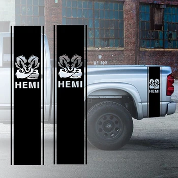 

1 Pair Car Sticker for 1500 2500 3500 Truck Bed Side Stripes Head Vinyl Decals Sticker Graphics 011B car styling wrap