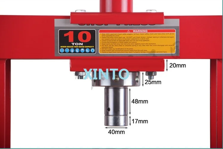 10 тонн ручной гидравлический магазин пресс для авто грузовика инструмент