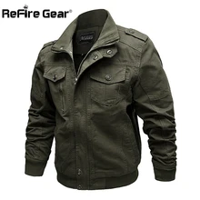 Refire gear весенняя куртка пилота военно-воздушных сил Мужская тактическая куртка-бомбер мужская повседневная хлопковая куртка на молнии