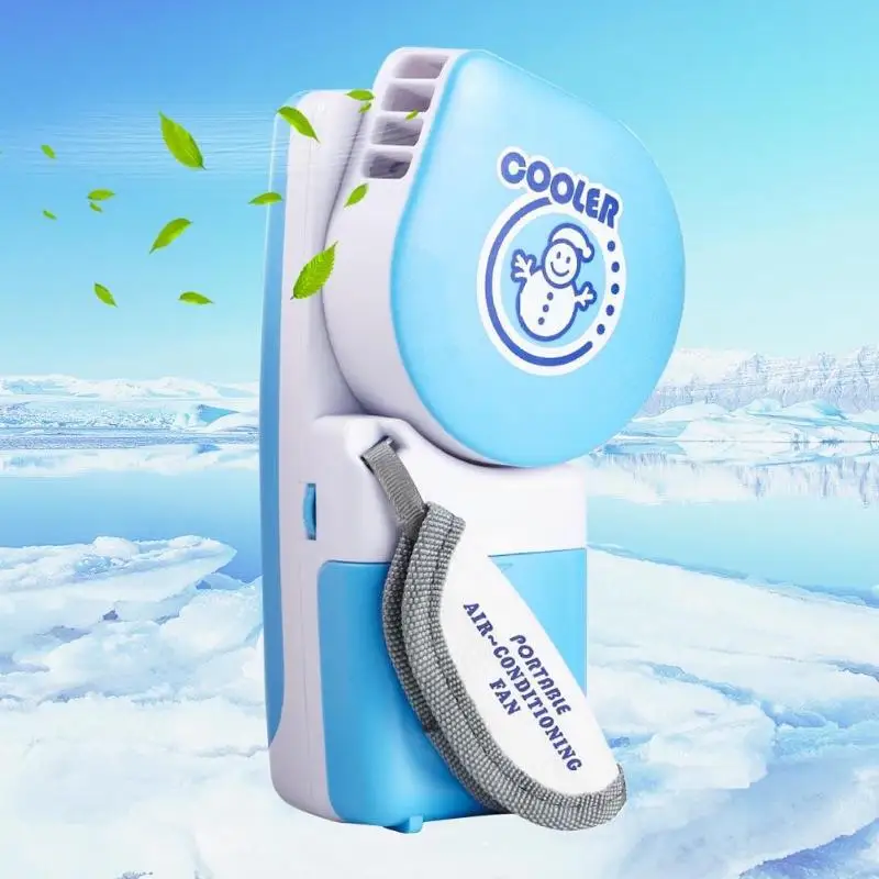 

Handheld Air Conditioner Fan Electric Bladeless Fan Mini No Leaf Fan Portable USB Summer Cooler Air Cooling Fan Ventilation